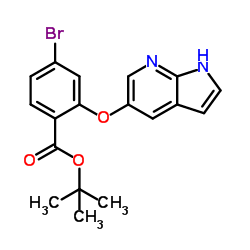 4-Bromo-2-(1H-pyrrolo[2,3-b]pyridin-5-yloxy)benzoic acid 1,1-dimethylethyl ester_1628047-84-6