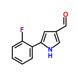 5-(2-Fluorophenyl)-1H-pyrrole-3-carboxaldehyde_881674-56-2