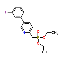 [5-(3-fluorophenyl)-pyridin-2-ylmethyl]-phosphonic acid diethyl ester_380894-77-9