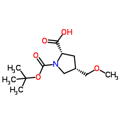 (2S,4S)-1-(tert-butoxycarbonyl)-4-(methoxymethyl)pyrrolidine-2-carboxylic acid_1378388-16-9