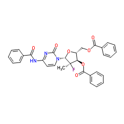 (2'R)-N-Benzoyl-2'-deoxy-2'-fluoro-2'-methylcytidine 3',5'-dibenzoate_817204-32-3