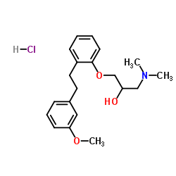 1-(Dimethylamino)-3-(2-(3-methoxyphenethyl)phenoxy)propan-2-ol hydrochloride_135261-74-4