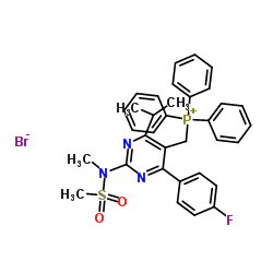 [4-(4-fluorophenyl)-2-[methyl(methylsulfonyl)amino]-6-propan-2-ylpyrimidin-5-yl]methyl-triphenylphosphanium,bromide_885477-83-8