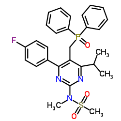 N-[5-(diphenylphosphorylmethyl)-4-(4-fluorophenyl)-6-propan-2-ylpyrimidin-2-yl]-N-methylmethanesulfonamide_289042-10-0