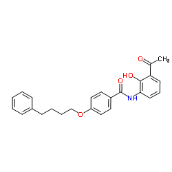 N-(3-acetyl-2-hydroxyphenyl)-4-(4-phenylbutoxy)benzamide_136450-06-1