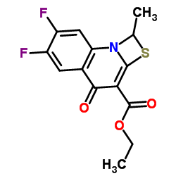 Ethyl 6,7-difluoro-1-methyl-4-oxo-1,4-dihydro-[1,3]thiazeto[3,2-a]quinoline-3-carboxylate_113046-72-3