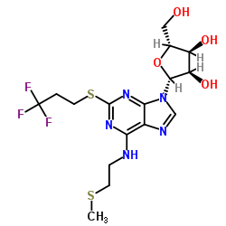 N6-(2-methylthioethyl)-2-(3,3,3-trifluoropropylthio)adenosine_163706-58-9