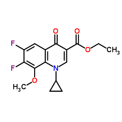 1-Cyclopropyl-6,7-difluoro-1,4-dihydro-8-methoxy-4-oxo-3-quinolinecarboxylic Acid Ethyl Ester_112811-71-9