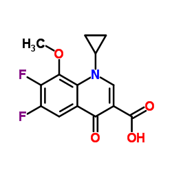 1-Cyclopropyl-6,7-difluoro-1,4-dihydro-8-methoxy-4-oxo-3-quinolinecarboxylic acid_112811-72-0