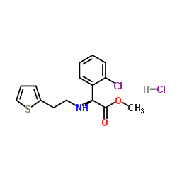 D-(+)-Methyl-alpha-(2-thienylethamino)(2-chlorophenyl)acetate hydrochloride_141109-19-5