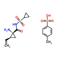 (1R,2S)-1-Amino-N-(cyclopropylsulfonyl)-2-ethenylcyclopropanecarboxamide 4-methylbenzenesulfonate_1028252-16-5