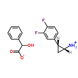 (1R,2S)-2-(3,4-Difluorophenyl)cyclopropanaminium (2R)-hydroxy(phenyl)ethanoate_376608-71-8