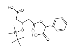 (3R)-3-(tert-Butyldimethylsilyl)oxypentanedioic acid 1-&lt;(R)-mandelic acid&gt; ester_131466-61-0