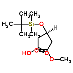 (R)-3-((tert-Butyldimethylsilyl)oxy)-5-methoxy-5-oxopentanoic acid_109744-49-2