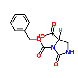 (4S)-2-oxo-3-phenylmethoxycarbonylimidazolidine-4-carboxylic acid_59760-01-9