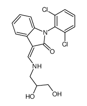 (3Z)-1-(2,6-dichlorophenyl)-3-[(2,3-dihydroxypropylamino)methylidene]indol-2-one_172371-96-9