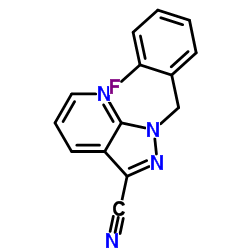 1-[(2-fluorophenyl)methyl]pyrazolo[3,4-b]pyridine-3-carbonitrile_256376-65-5