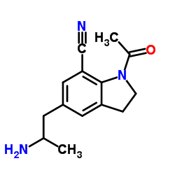 1-Acetyl-5-(2-aminopropyl)-2,3-dihydro-1H-indole-7-carbonitrile_175837-01-1