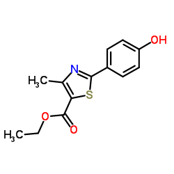 ethyl 2-(4-hydroxyphenyl)-4-methyl thiazole-5-carboxylate_161797-99-5