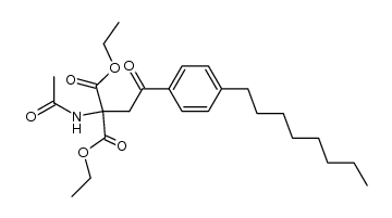 2-(acetylamino)-2-[2-(4-octylphenyl)-2-oxo-ethyl]propanedioic acid diethyl ester_268557-49-9