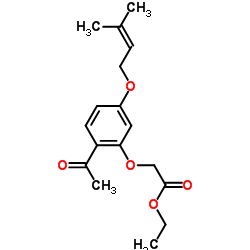 Ethyl 2-(2-acetyl-5-((3-methylbut-2-en-1-yl)oxy)phenoxy)acetate_64506-46-3