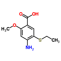 4-amino-5-ethylsulfanyl-2-methoxybenzoic acid_71675-86-0