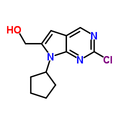 (2-chloro-7-cyclopentyl-7H-pyrrolo[2,3-d]pyrimidin-6-yl)methanol_1374639-77-6