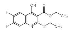 Ethyl 6,7-difluoro-2-ethylmercapto-4-hydroxyquinoline-3-carboxylate_154330-67-3