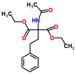 diethyl 2-acetamido-2-(2-phenylethyl)propanedioate_5463-92-3