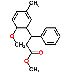 methyl 3-(2-methoxy-5-methylphenyl)-3-phenylpropanoate_124937-62-8