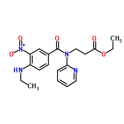 Ethyl 3-(4-(methylamino)-3-nitro-N-(pyridin-2-yl)benzamido)propanoate_429659-01-8