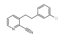 2-Cyano-3-(3-chlorophenylethyl)pyridine_31255-57-9