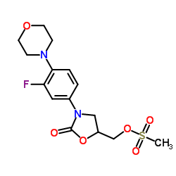 [3-(3-fluoro-4-morpholin-4-ylphenyl)-2-oxo-1,3-oxazolidin-5-yl]methyl methanesulfonate_858344-36-2