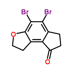 4,5-dibromo-1,2,6,7-tetrahydrocyclopenta[e][1]benzofuran-8-one_196597-77-0