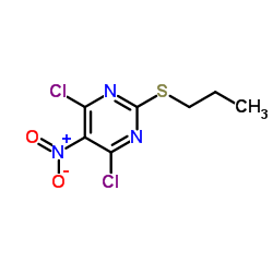 4,6-Dichloro-5-nitro-2-(propylthio)pyrimidine_145783-14-8