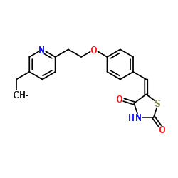 5-(4-(2-(5-Ethylpyridin-2-yl)ethoxy)benzylidene)thiazolidine-2,4-dione_144809-28-9