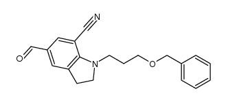 5-Formyl-2,3-dihydro-1-[3-(phenylmethoxy)propyl]-1H-indole-7-carbonitrile_1375180-30-5