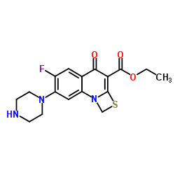 Ethyl 6-fluoro-1-methyl-4-oxo-7-(1-piprazinyl)-4H-[1,3]thiazeto[3,2-a]quinoline-3-carboxylate_113028-17-4