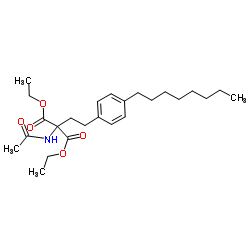 diethyl 2-acetamido-2-[2-(4-octylphenyl)ethyl]propanedioate_162358-08-9