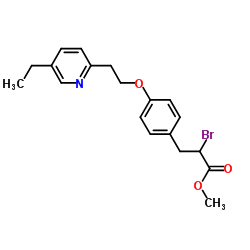 methyl 2-bromo-3-[4-[2-(5-ethylpyridin-2-yl)ethoxy]phenyl]propanoate_105355-25-7