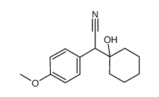 2-(1-hydroxycyclohexyl)-2-(4-methoxyphenyl)acetonitrile_131801-69-9