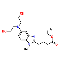 [1-Methyl-5-bis(2'-hydroxyethyl)aminobenzimidazolyl-2]butanoic acid ethyl ester_3543-74-6