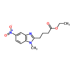 ethyl 4-(1-methyl-5-nitrobenzimidazol-2-yl)butanoate_3543-72-4