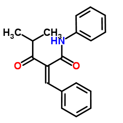 (2Z)-2-benzylidene-4-methyl-3-oxo-N-phenylpentanamide_125971-57-5