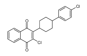 2-chloro-3-[4-(4-chlorophenyl)cyclohexyl]naphthalene-1,4-dione_153977-22-1