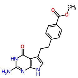2-Amino-4,7-dihydro-5-[2-[4-(methoxycarbonyl)phenyl]ethyl]-4-oxo-3H-pyrrolo[2,3-d]pyrimidine_155405-80-4