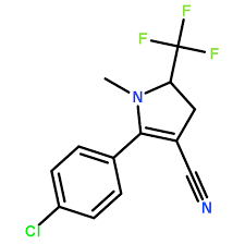 2-(p-chlorophenyl)-1-methyl-5-(trifluoromethyl)-2-pyrroline-3-carbonitrile_143210-01-9