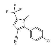 2-(4-chlorophenyl)-1-methyl-5-(trifluoromethyl)pyrrole-3-carbonitrile_142921-23-1