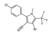 4-bromo-2-(4-chlorophenyl)-1-methyl-5-(trifluoromethyl)pyrrole-3-carbonitrile_122453-72-9