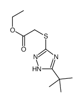 ethyl 2-[(5-tert-butyl-1H-1,2,4-triazol-3-yl)sulfanyl]acetate_126910-62-1